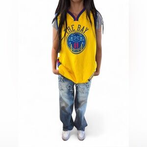 Nike Golden State Warriors Klay Thompson Chinese New Year Swingman Jersey.